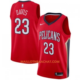 Maillot NBA New Orleans Pelicans Anthony Davis 23 Nike 2017-18 Rouge Swingman - Homme